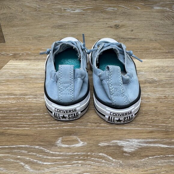 Converse Chuck Taylor Shoreline Blue Canvas Slip On Sneakers Women's Size 6 - Picture 3 of 7